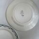 Lot of blue and green ironstone deep plates, antique French earthenware.