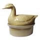 Small vintage terrine GEO from the 50s-60s, beige ceramic duck.