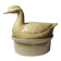 Small vintage terrine GEO from the 50s-60s, beige ceramic duck.