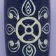 vintage blue & white West Germany vase Bay