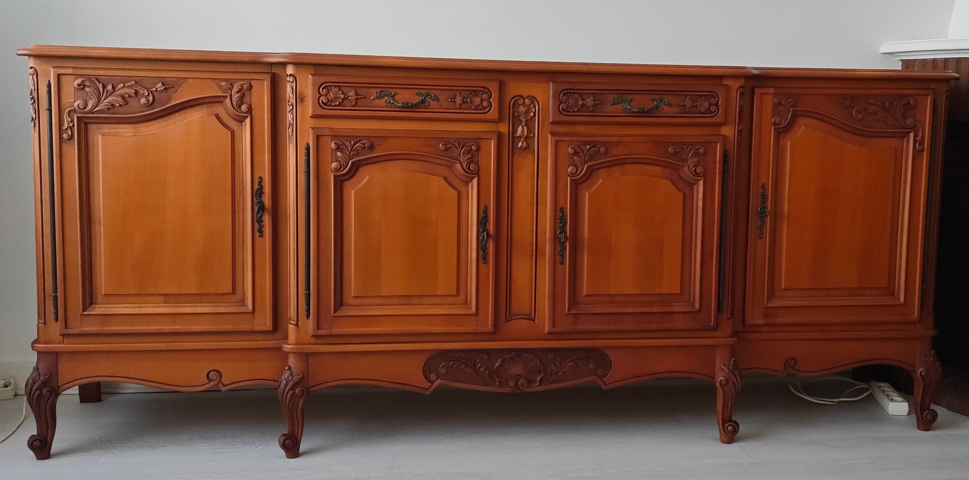 Louis XV Régence cherry wood sideboard
