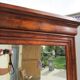 Mahogany one-piece ice cream cupboard cabinet