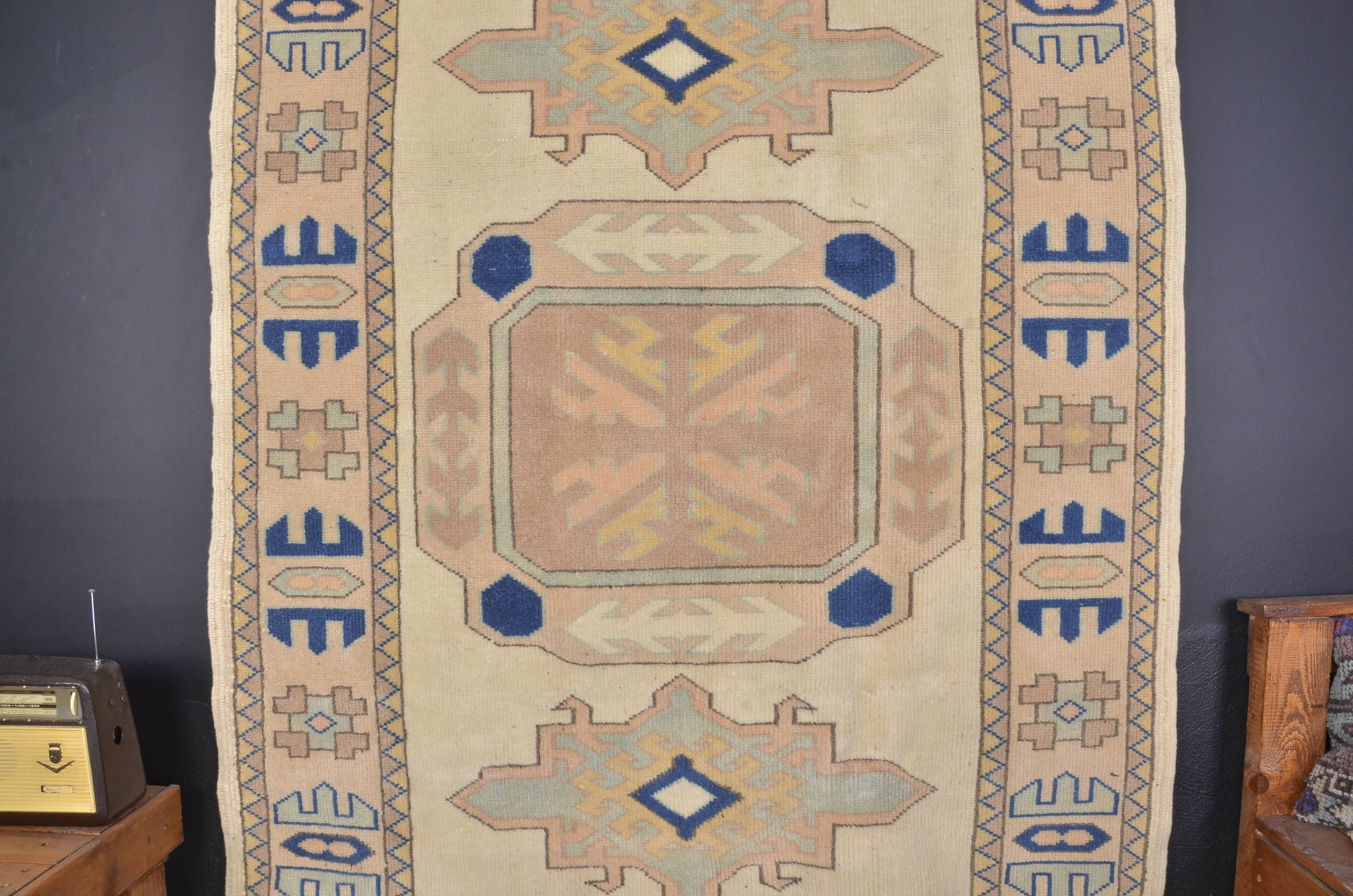 Unique Vintage Neutral Small Rug sku 2380