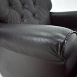 Design, Scandinavian, leather armchairs by Peem, 1970s, Finland