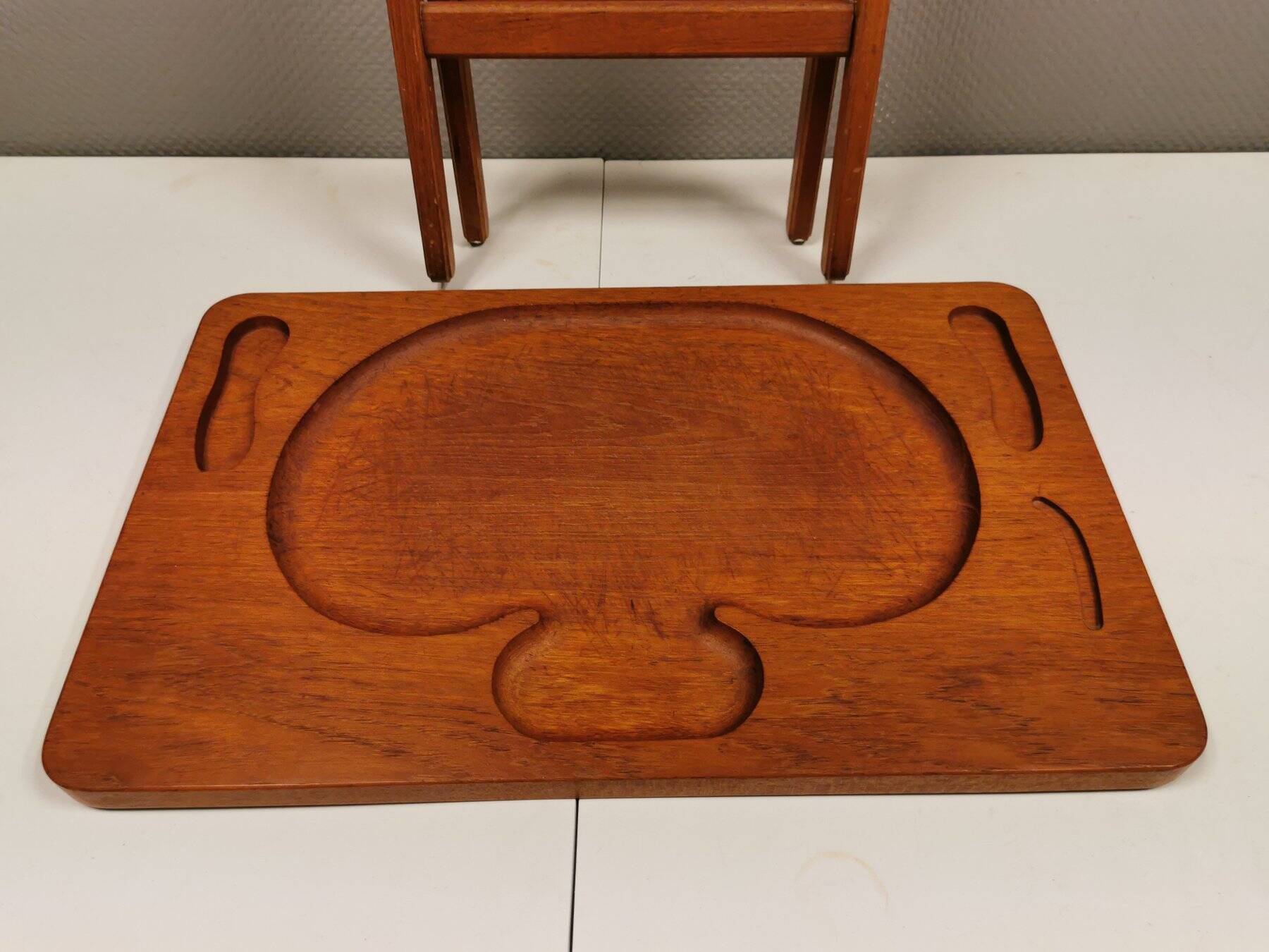 Cutting table in solid teak, from ESA teak Denmark, 1960-1970.