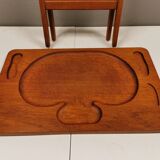 Cutting table in solid teak, from ESA teak Denmark, 1960-1970.