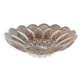 Lausitzer Glaswerke, East German (GDR) Crystal Glass Serving Bowl, Medea Design by R. Koschnick