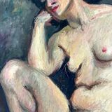 Louise-Jeanne Cottard Fossey. Oil on canvas, framed