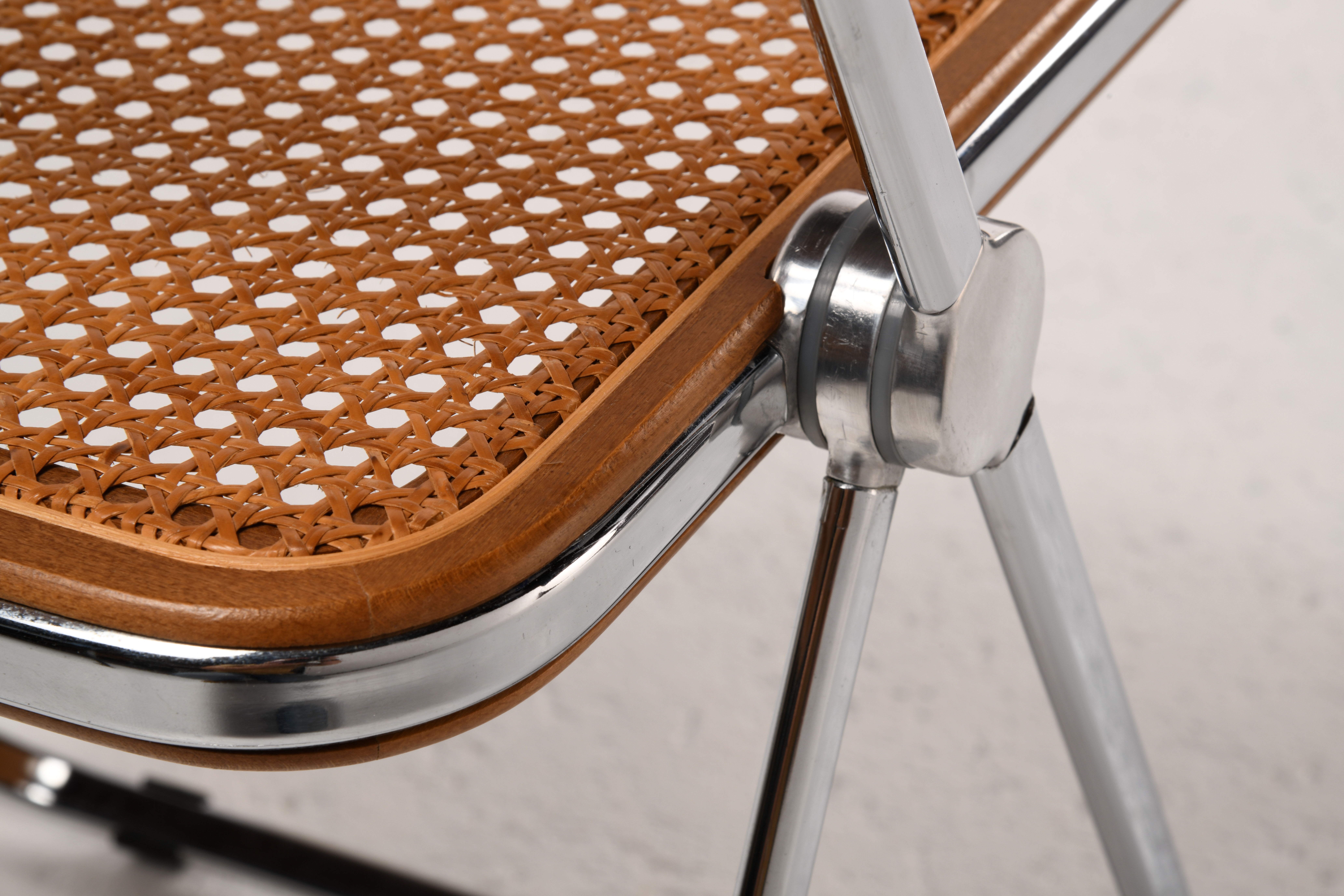 Plia cane chair Giancarlo Piretti Castelli