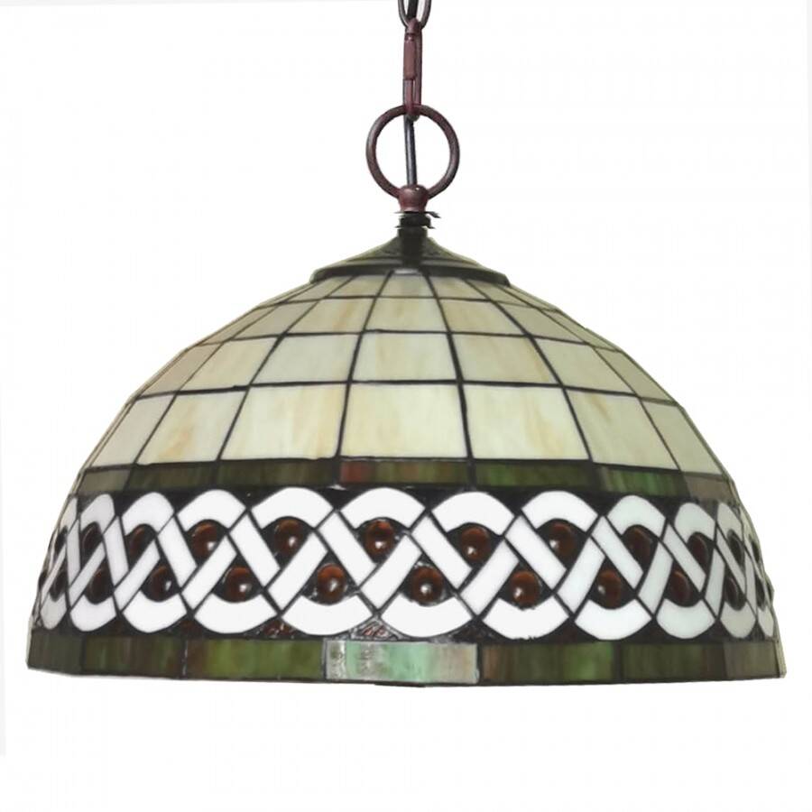 Tiffany pendant lamp white
