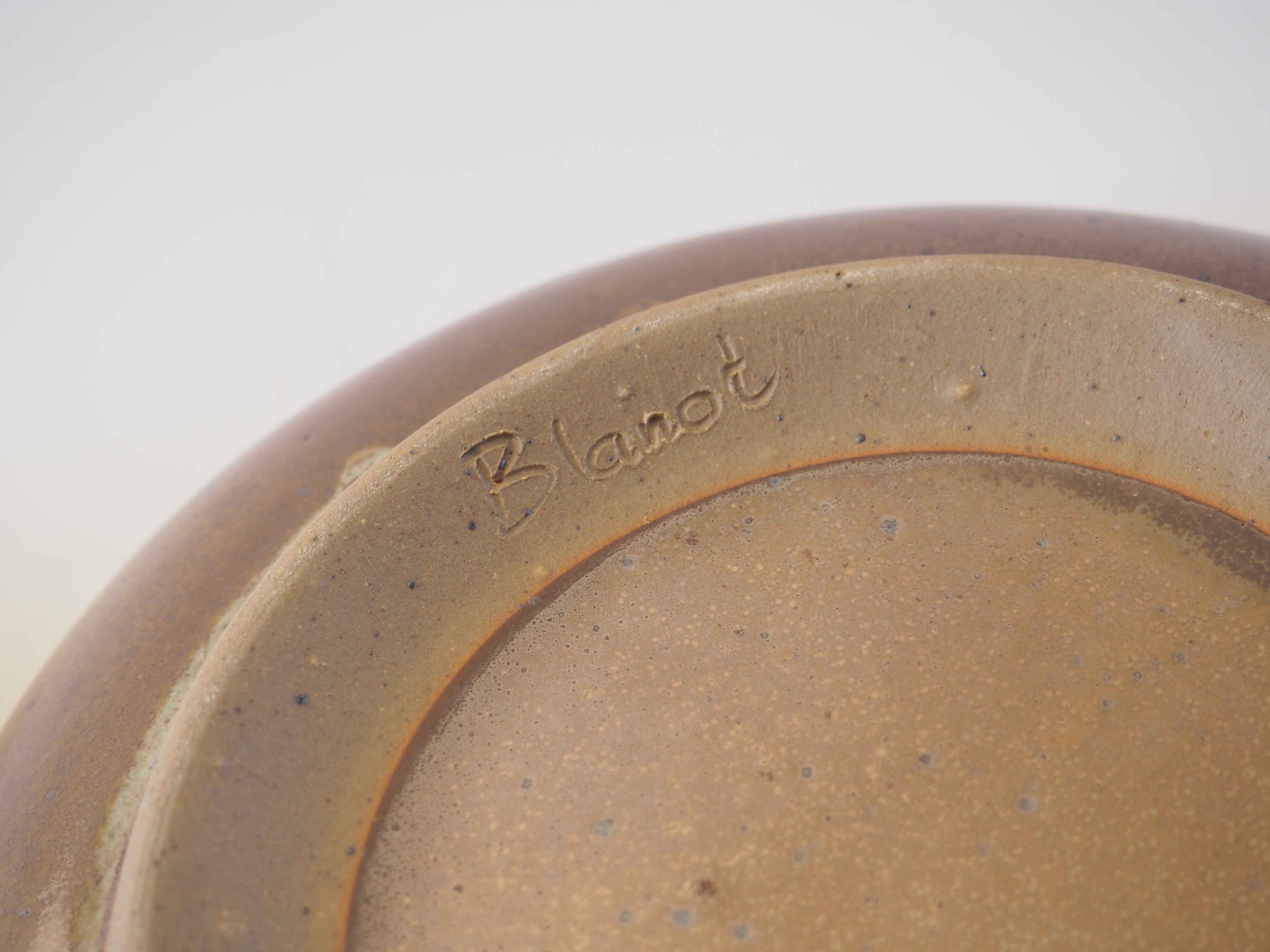 6 Blanot stoneware plates