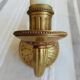 Electrified bronze gold wall sconces... in pairs.