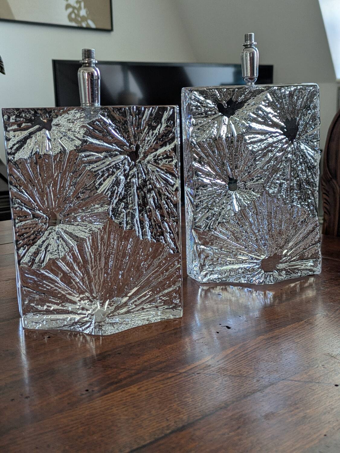 Lampes Daum vitage