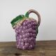 Pichet barbotine raisin
