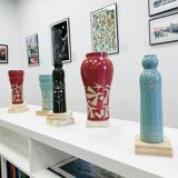 Amphora Erosion in sgraffito ceramic by the street artist Naïf