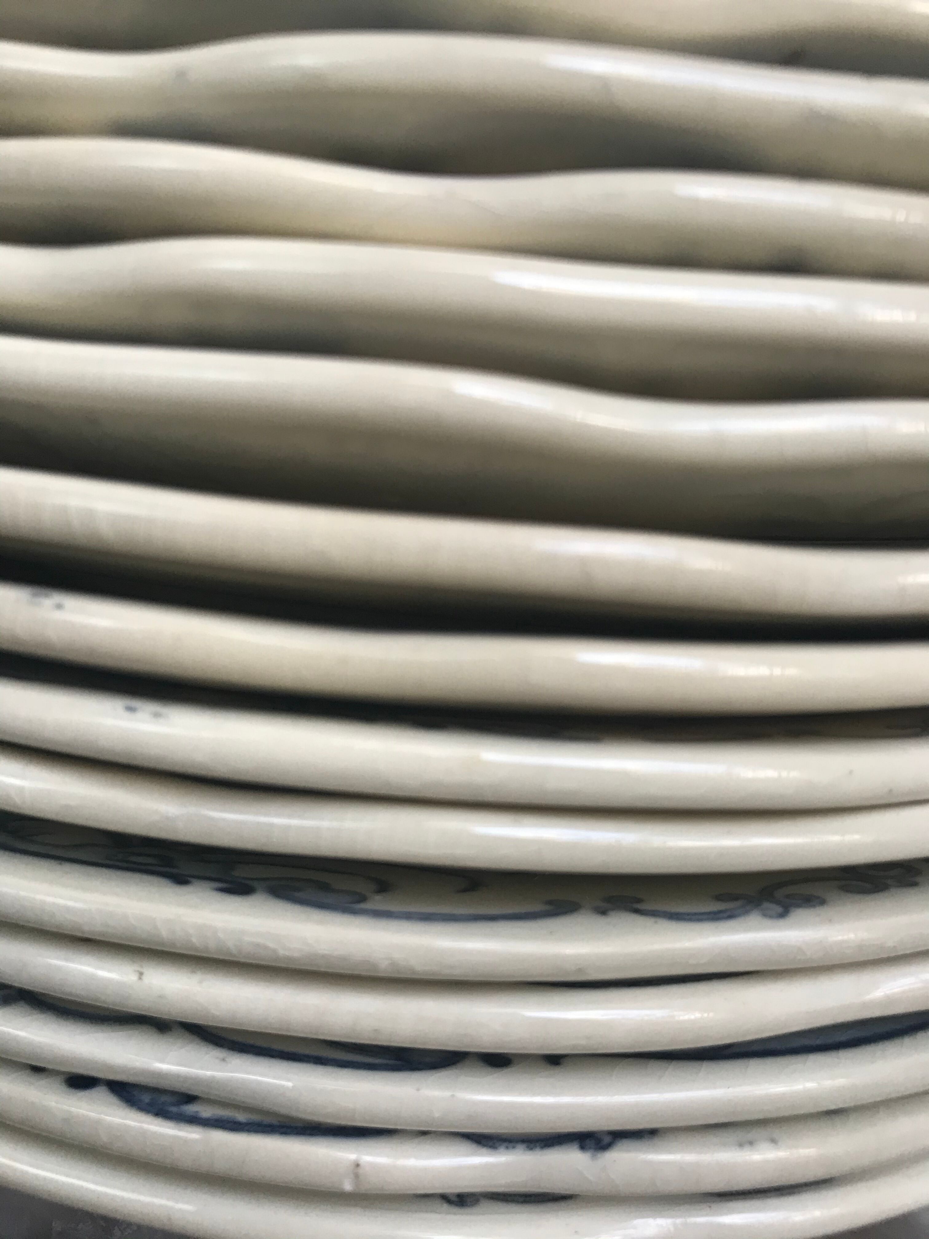 Série de 9 assiettes plates Sarreguemines & Digoin