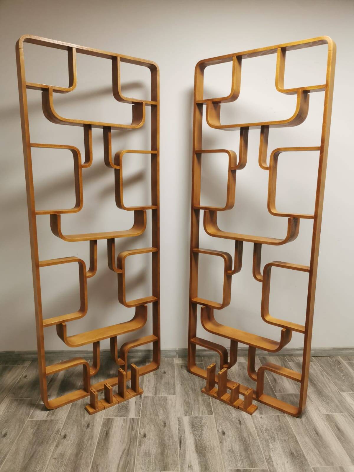 Room Dividers by Ludvik Volak for Drevopodnik Holesov, 1950s, Set of 2