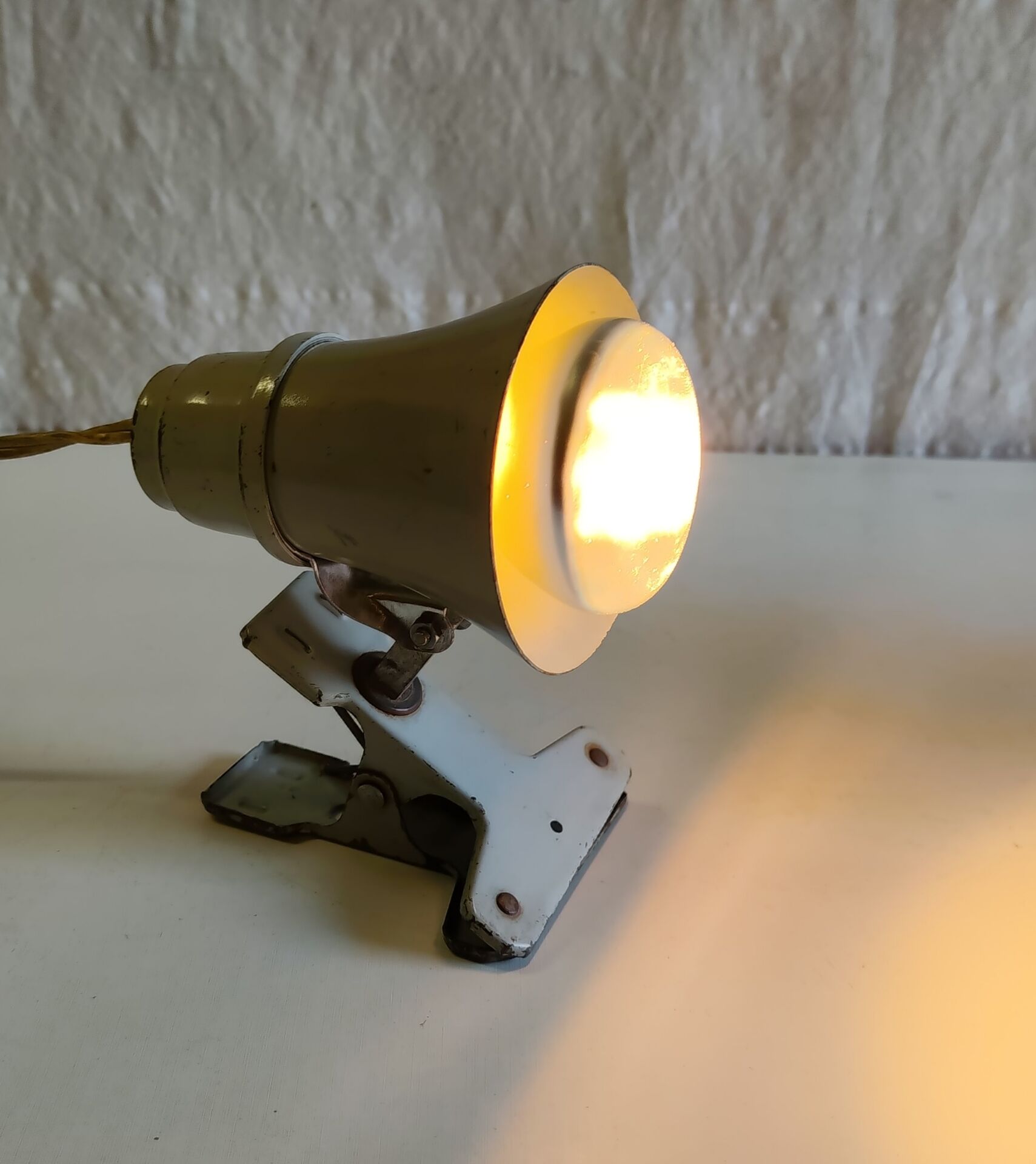 Articulated clamp spotlight by Philips - 1950s/60s