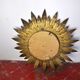 Miroir soleil, gilded metal with gold leaf, Italy, 1960