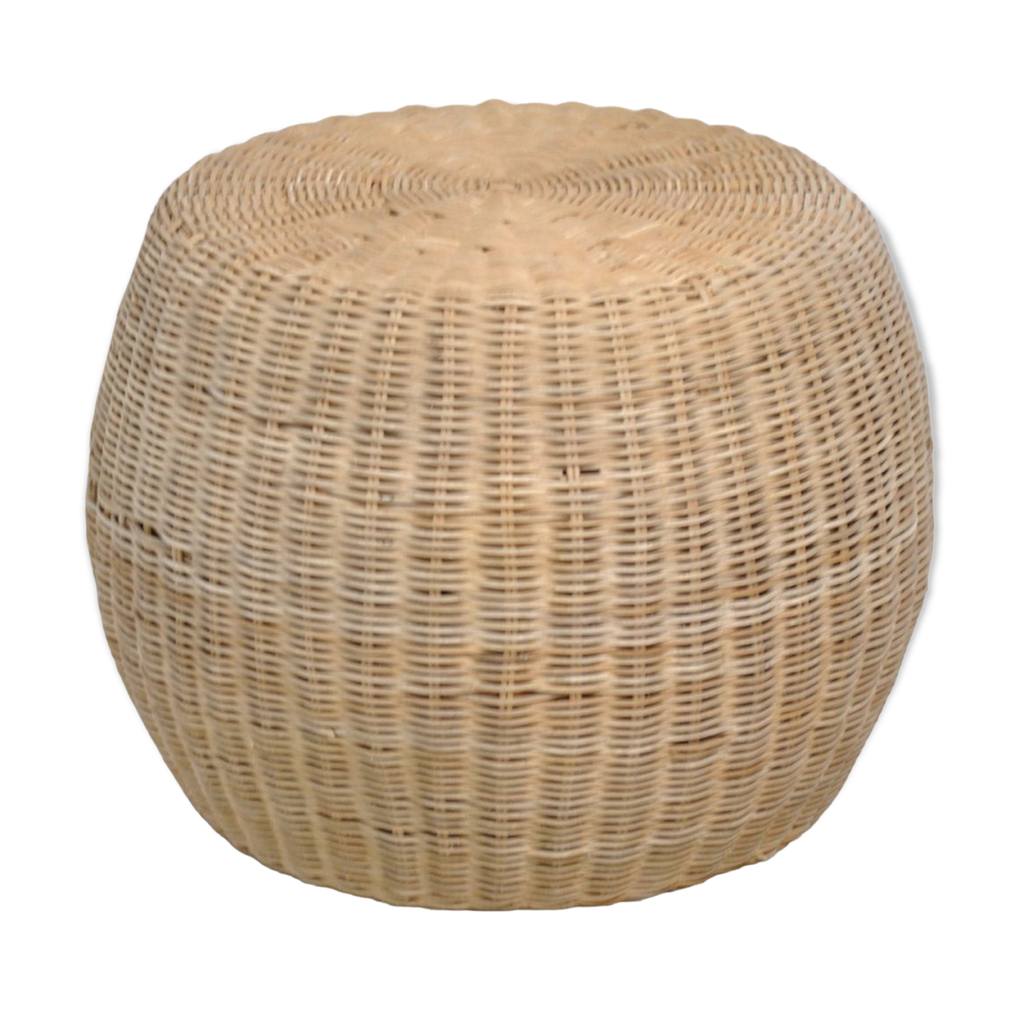 Rattan pouf 1970