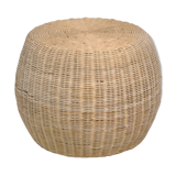 Rattan pouf 1970
