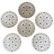 6 assiettes plates en porcelaine Anglaise