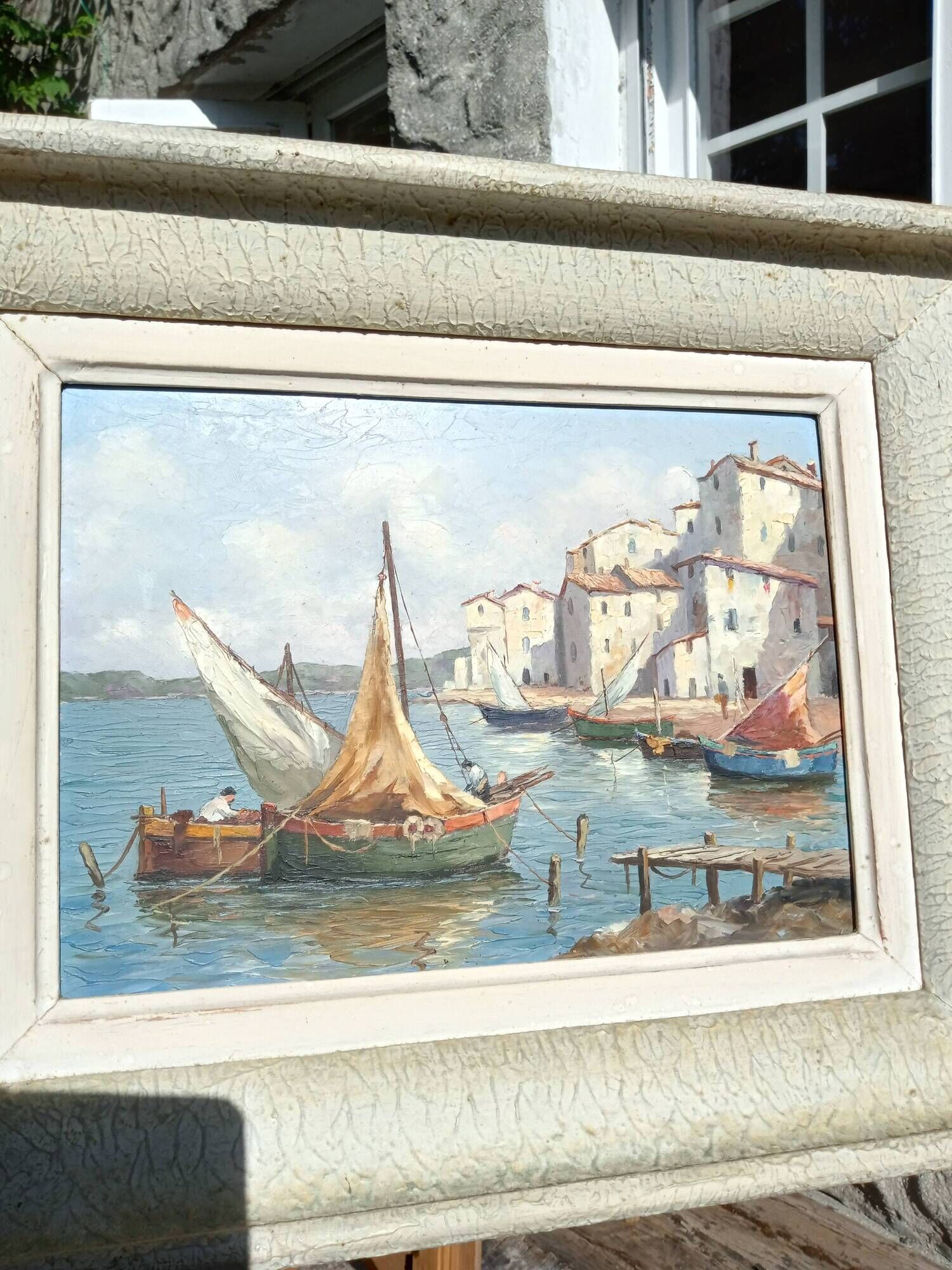 Painting 🫟 Port of Saint Tropez 🫟 French Riviera