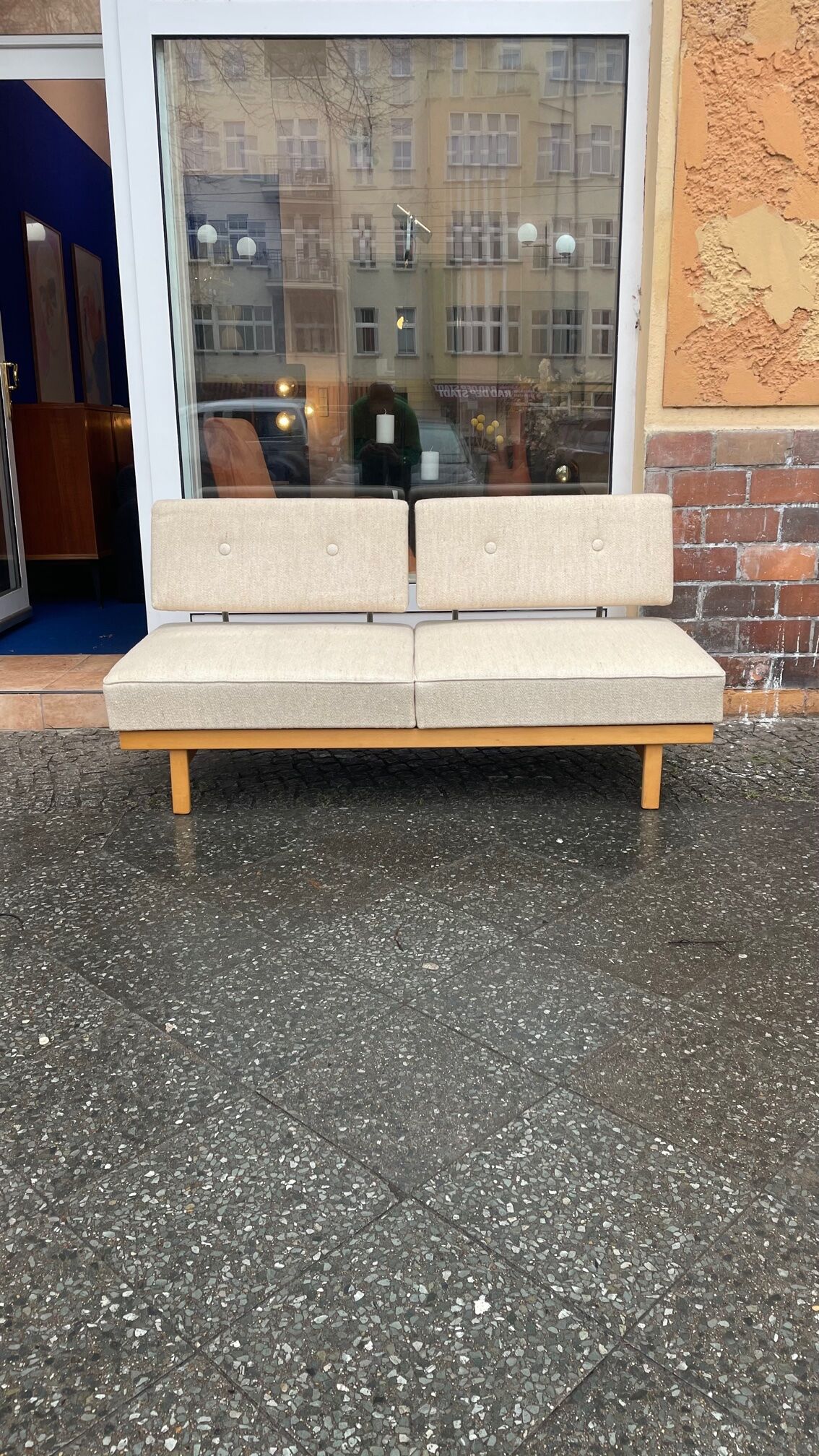 Daybed 2-seater 60s Scandinavian style