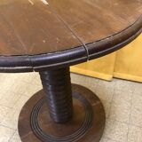Table d,appointed round all wooden with central foot turned WAY NOT VIS.