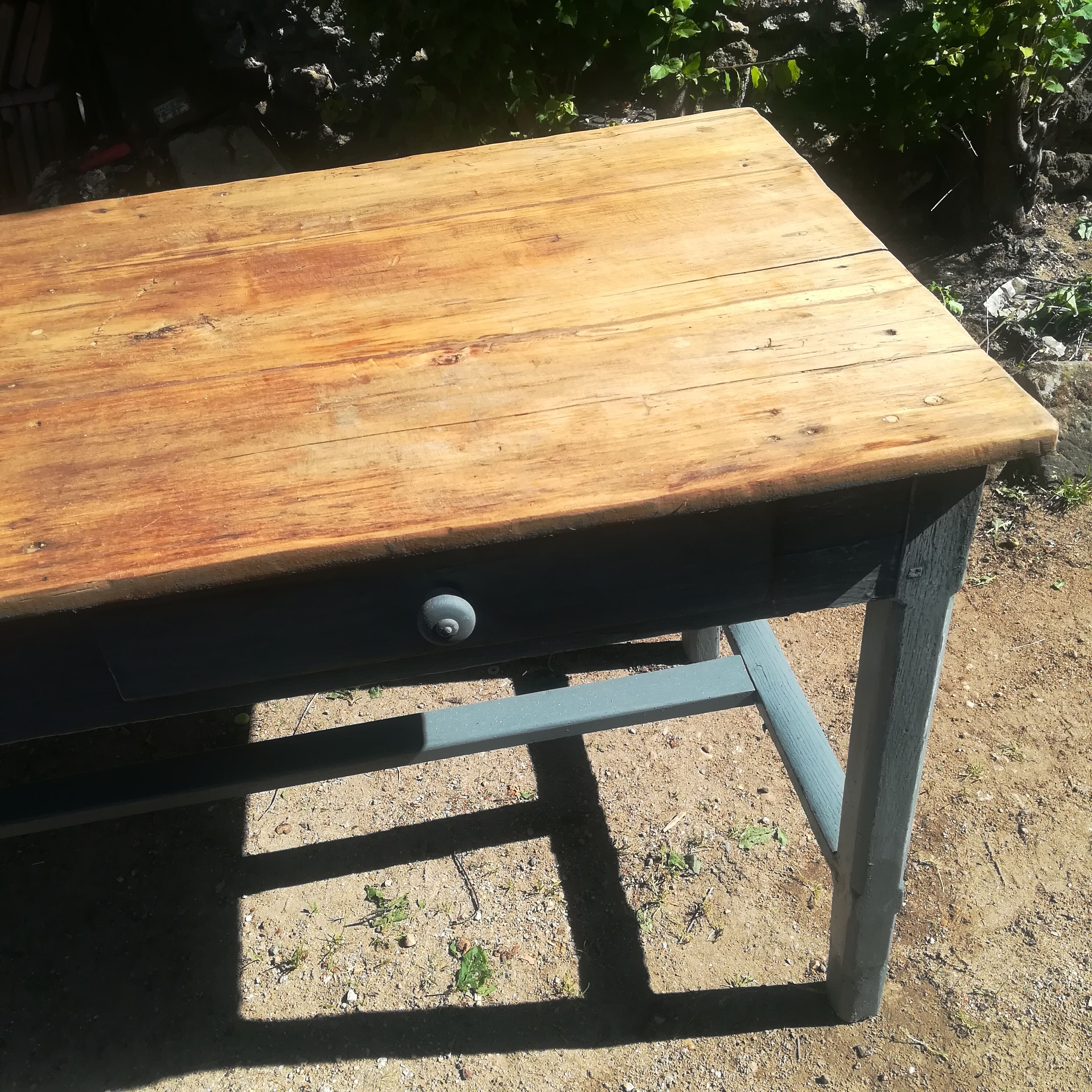 Farm table with drawers