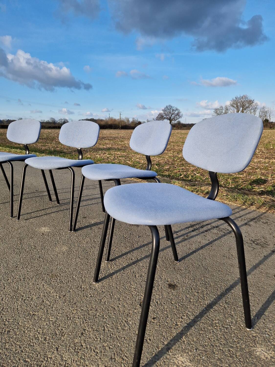 Set of 4 420-44 Strafor chairs