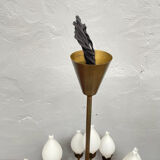 Mid-Century 18-Arm Tulip Pendant Chandelier by Fog & Mørup, Denmark