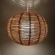 Mid Century sisal lamp, ball lamp, hanging lamp, cottage style Germany