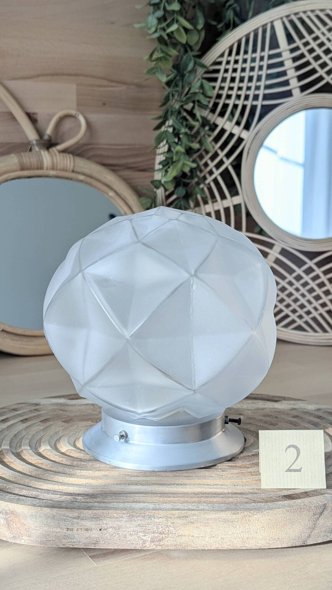 Plafonnier Art Déco géométrique
