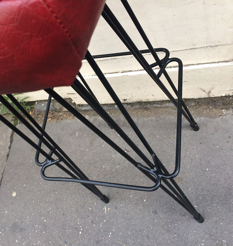 Bar stool Eiffel coating base skai 1960