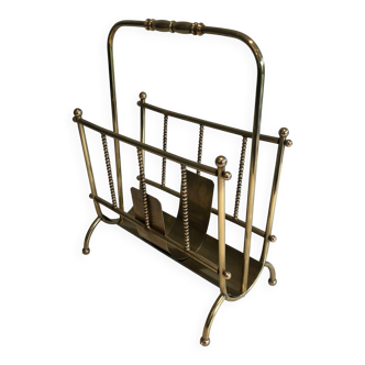 Brass magazine rack