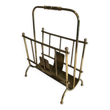 Brass magazine rack