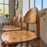 Set of 4 Daumiller pine chairs