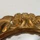 Witch mirror in gilded wood carved 1950 41cm