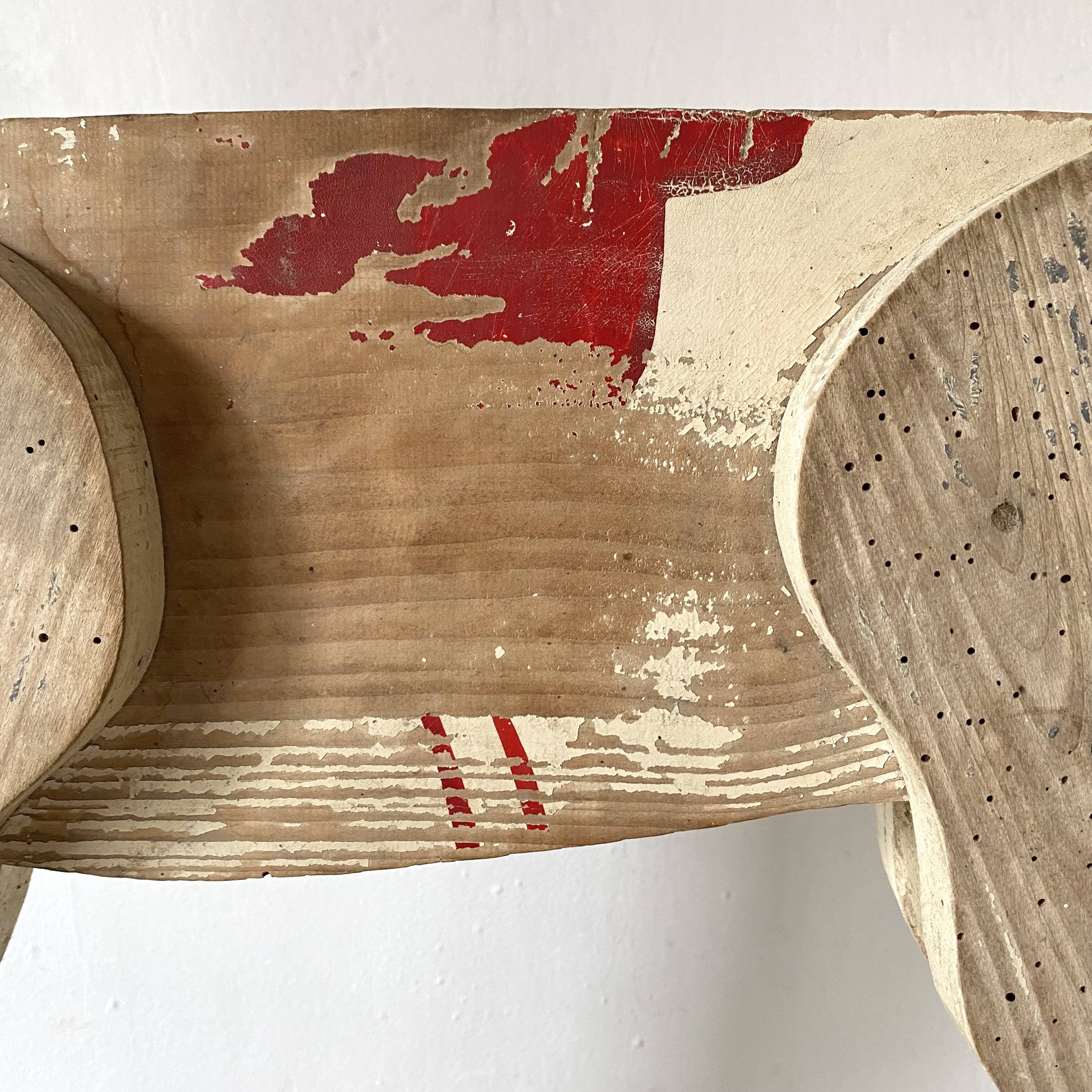 Wooden horse wall shelf, old toy