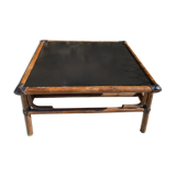 Table basse vintage en bambou