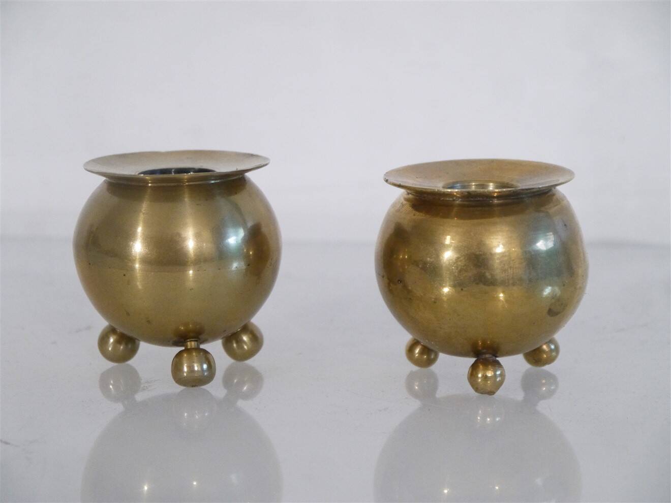 Pair of Swedish brass candlesticks 1970