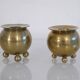 Pair of Swedish brass candlesticks 1970