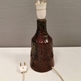 Ceramic table lamp in beautiful glaze, Danish and estimated from the 1970s.