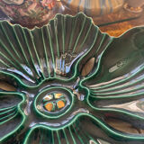 Flower glazed ceramic dish