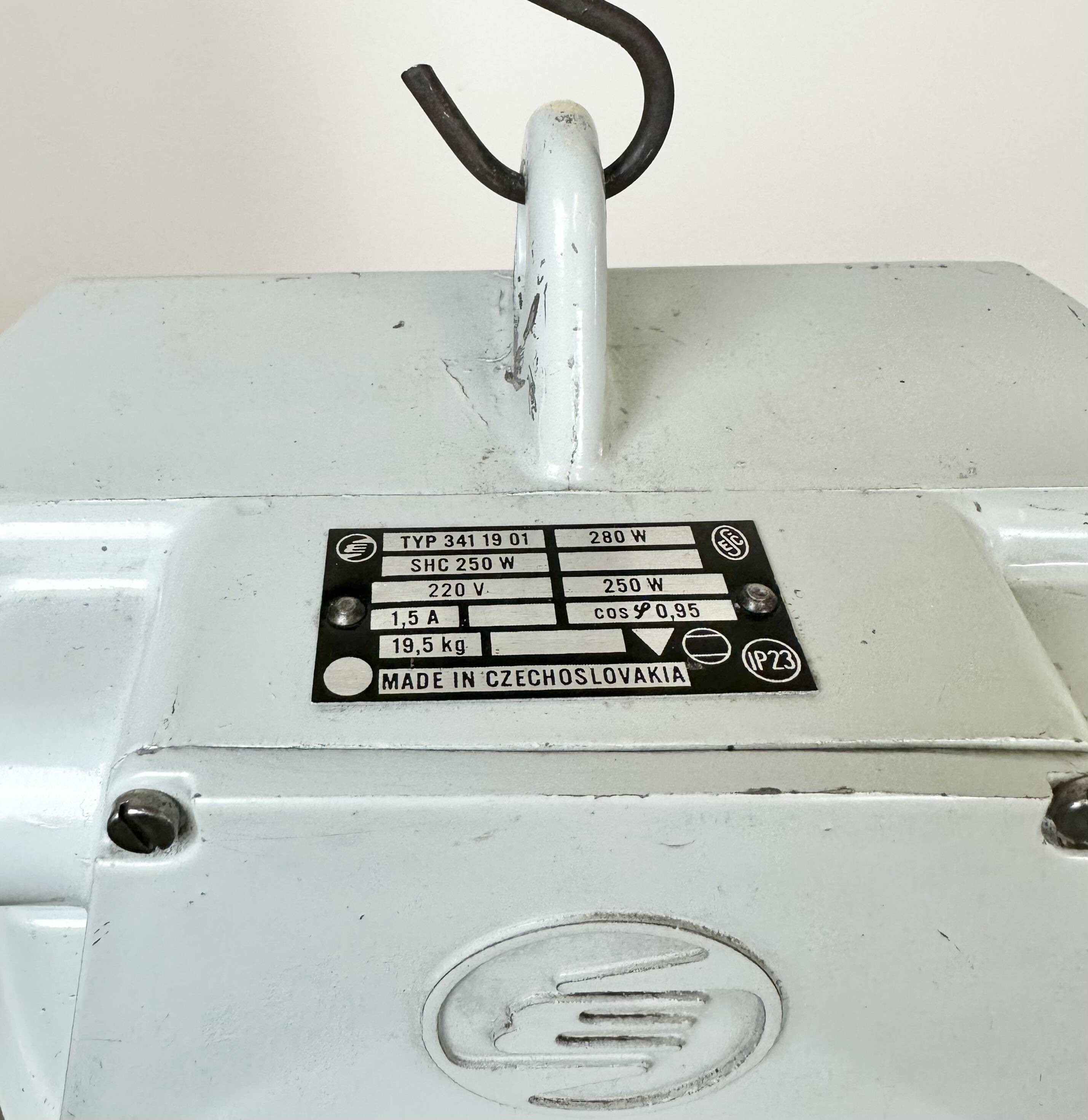 Large Industrial Aluminium Pendant Light from Elektrosvit, 1960s