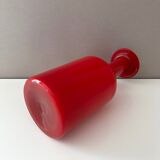 Red Gulvase Otto Brauer for Holmegaard, danish design