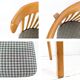 2pcs Chaise de café Bistro chaise Mid Century Vintage rembourrage carreaux