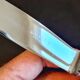 Duo of Christofle knives, "Tosca" model, in Alfenide