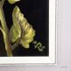 Set of five vintage flower still life paintings.